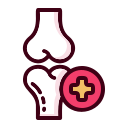Bone and joint care icon for orthopedic services in Indore